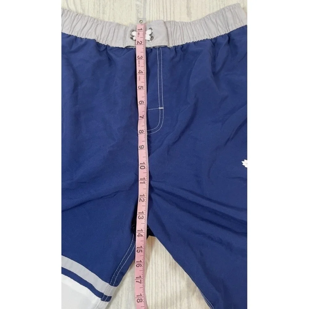 Outerstuff NHL Big Boys‎ Youth XL 18 Swim Shorts Toronto Maple Leafs Bieber Blue